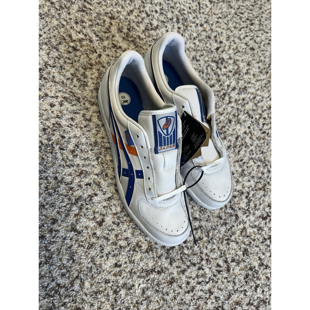 ASICS Japan Unisex Size 10 Sportstyle Sneakers White/blue Orange‎ New